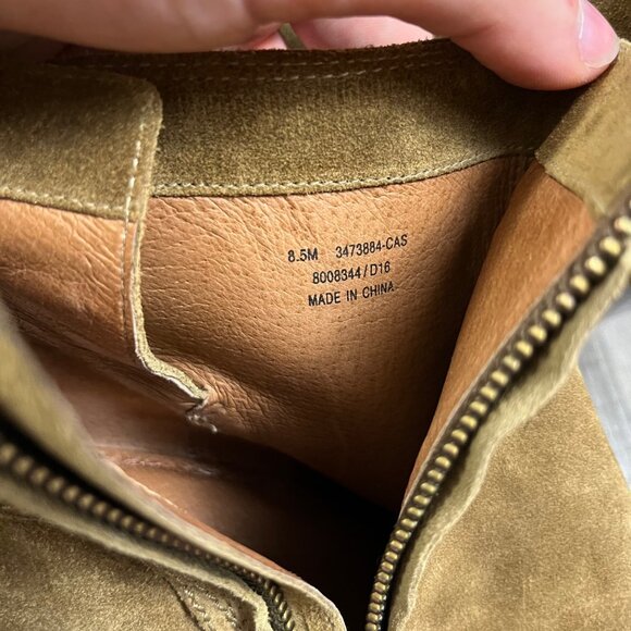 Frye Cece Tassel Lace Wedge Stack Heel Ankle Boots Brown Women’s Size 8.5 - Picture 11 of 11